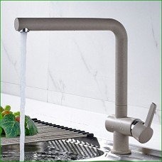 LYTOR Kitchen Faucet Commercial Kitchen Sink Mixer Tap Cold and Hot Handle Mixer Taps Solid Brass Basin Mixer Tap Oatmeal White Black Basin Mixer Tap - B07G5X1C49
